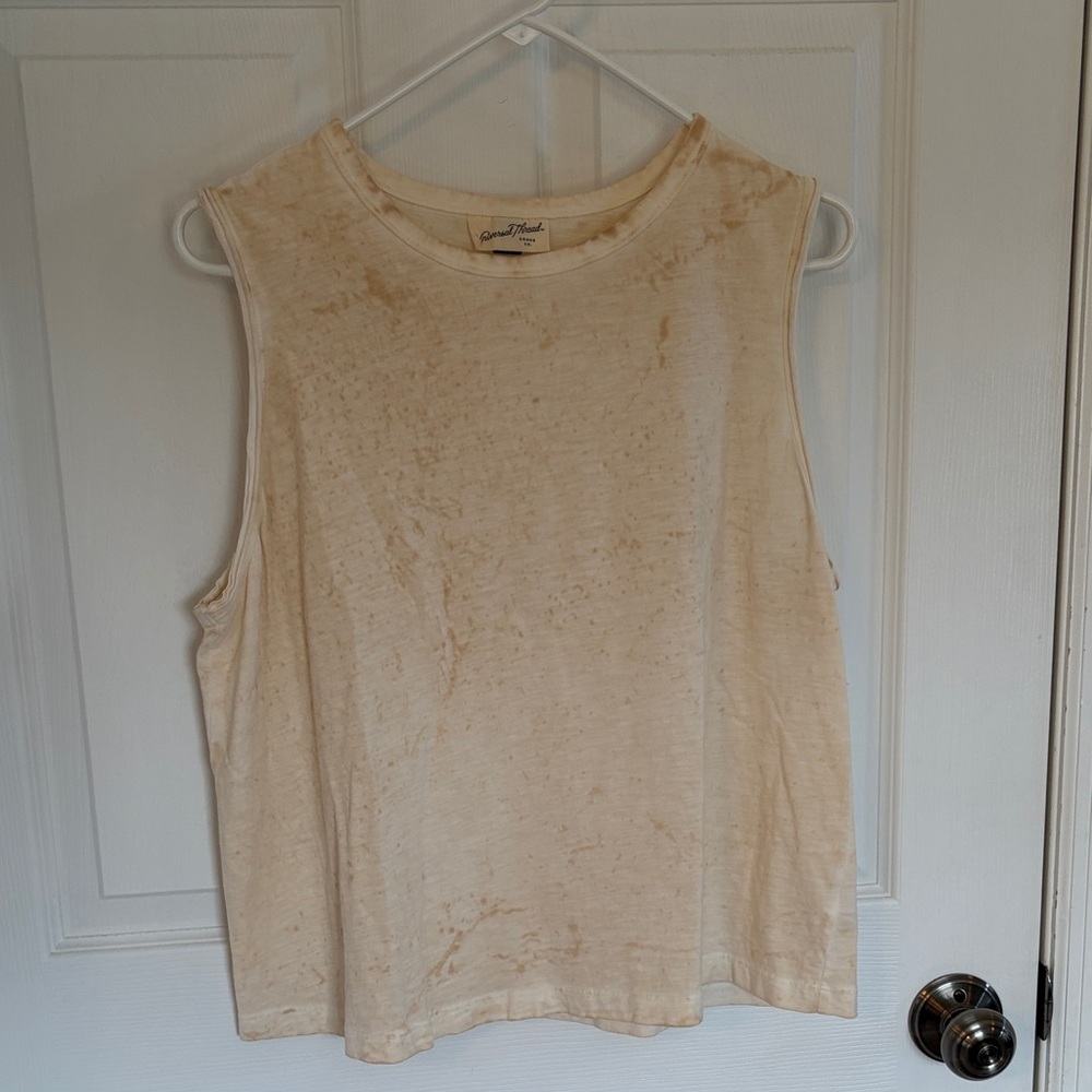 Goodthreads Beige Sleeveless Tee